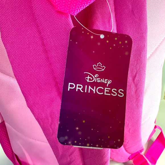 Disney Pink Princess Backpack NWT few tiny dark marks - Picture 6 of 15